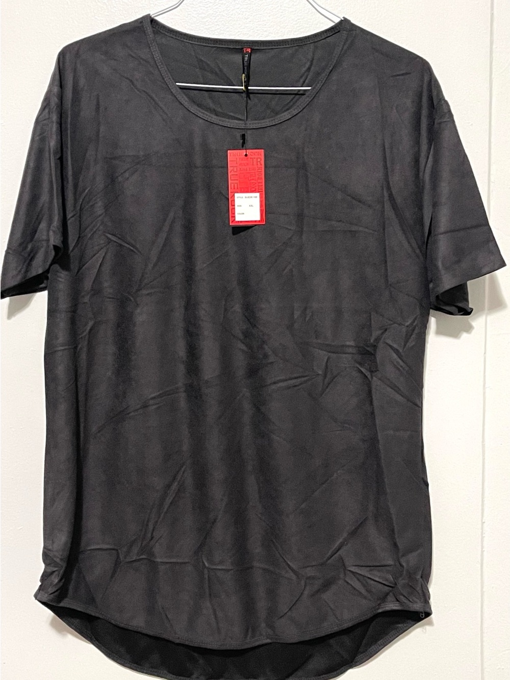 TRUE ROCK Black Short Sleeve Scoop Neck Tee